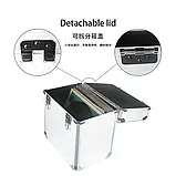 Алюмінієвий кейс для зберігання вінілових платівок розміром 12 дюймів Goka GK-R53 Silver, фото 7