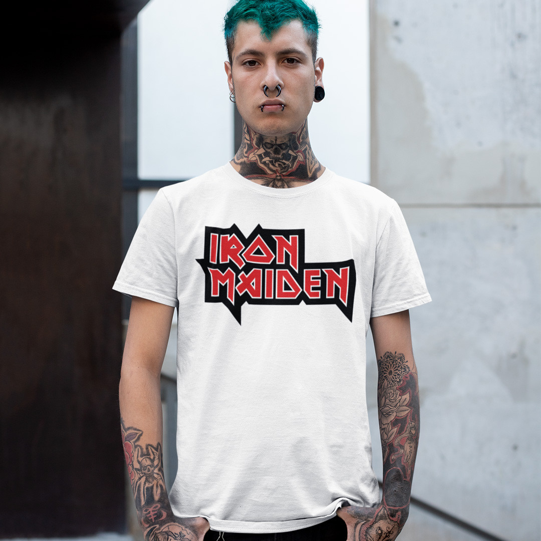 Футболка унісекс Iron Maiden - Logo wht