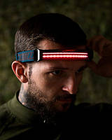 Налобний сенсорний ліхтарик червоного світла W690-2 ПП7740