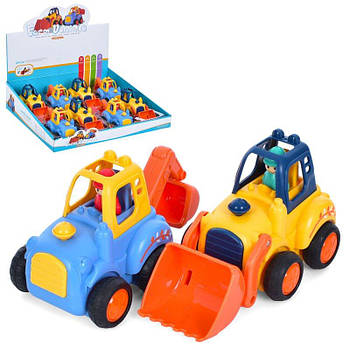 Інерційний іграшковий трактор з ковшем 899-45D G-Rich