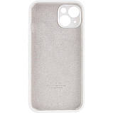 Чохол Silicone Case Full Camera Protective (AA) для Apple iPhone 14 (6.1") Білий / White, фото 2
