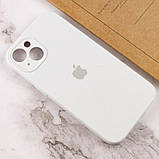 Чохол Silicone Case Full Camera Protective (AA) для Apple iPhone 14 (6.1") Білий / White, фото 4