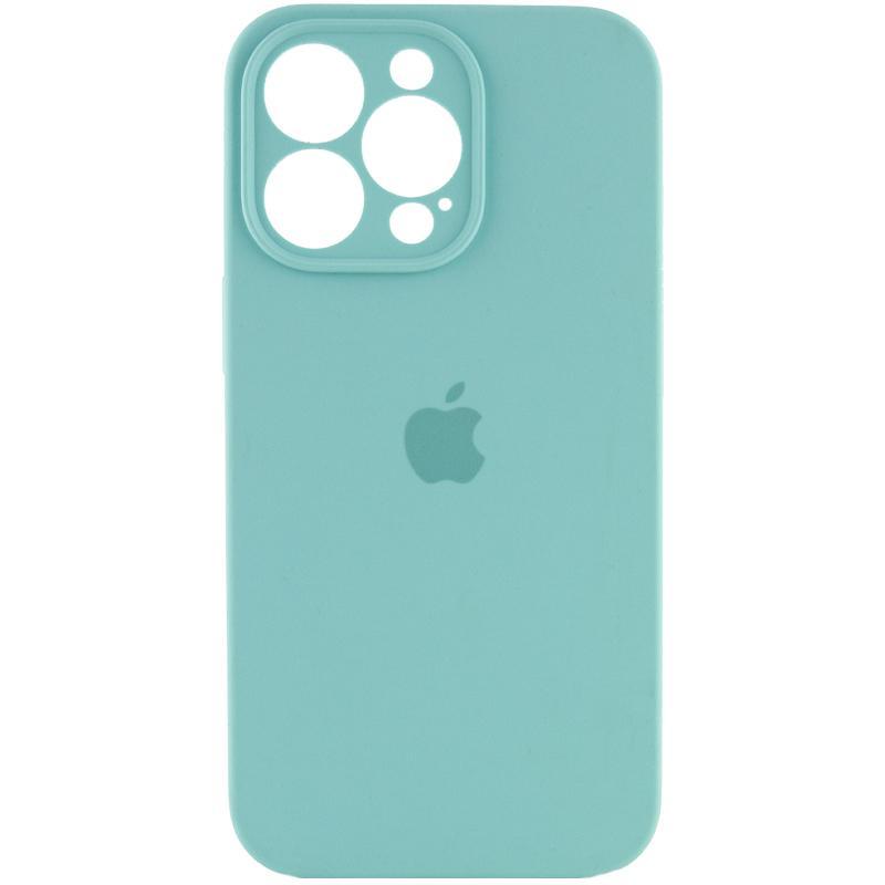 Чохол Silicone Case Full Camera Protective (AA) для Apple iPhone 13 Pro (6.1") Бірюзовий / Marine Green, фото 1