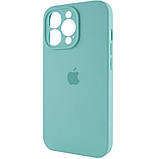 Чохол Silicone Case Full Camera Protective (AA) для Apple iPhone 13 Pro (6.1") Бірюзовий / Marine Green, фото 3