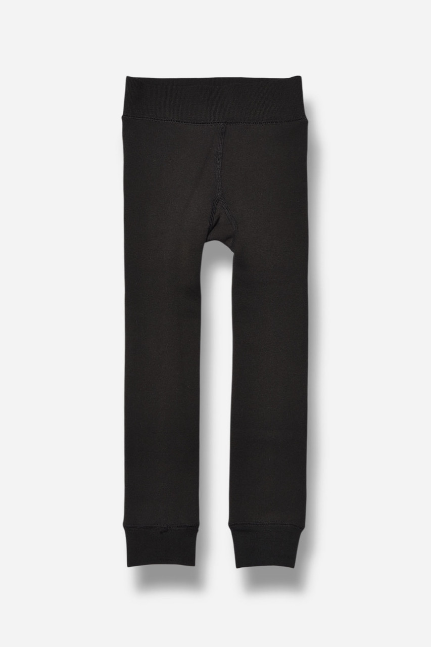 Підштанники дитячі на хутрі для дівчинки чорного кольору 190934M, фото 1