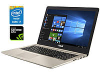 Ігровий ультрабук Б-клас Asus VivoBook Pro 15 N580VD / 15.6" (3840x2160) IPS Touch / Intel Core i7-7700HQ (4 (8) ядра по 2.8
