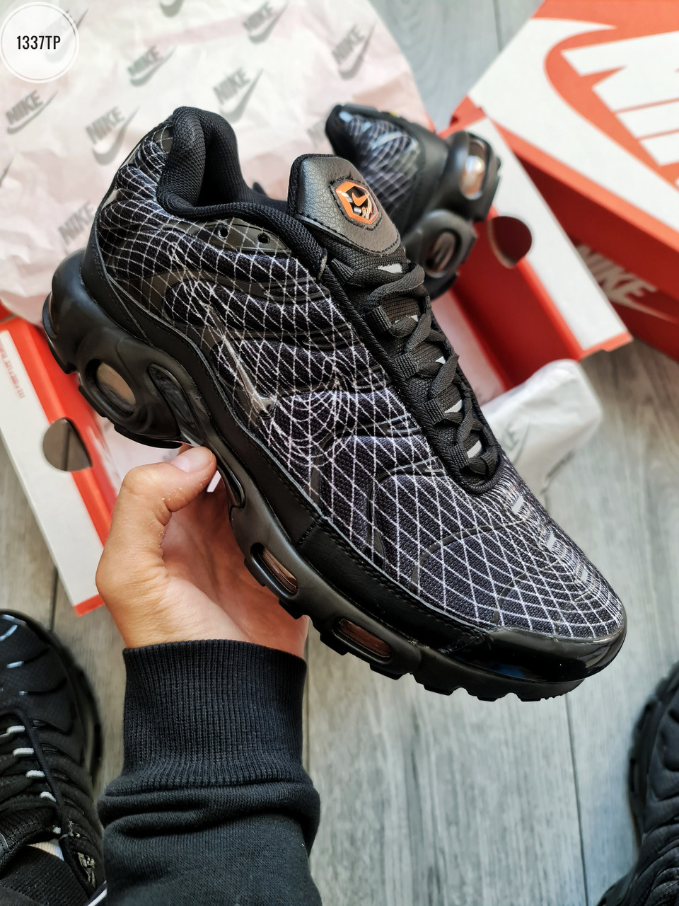 NIKE AIR MAX PLUS TN  Black web, фото 1