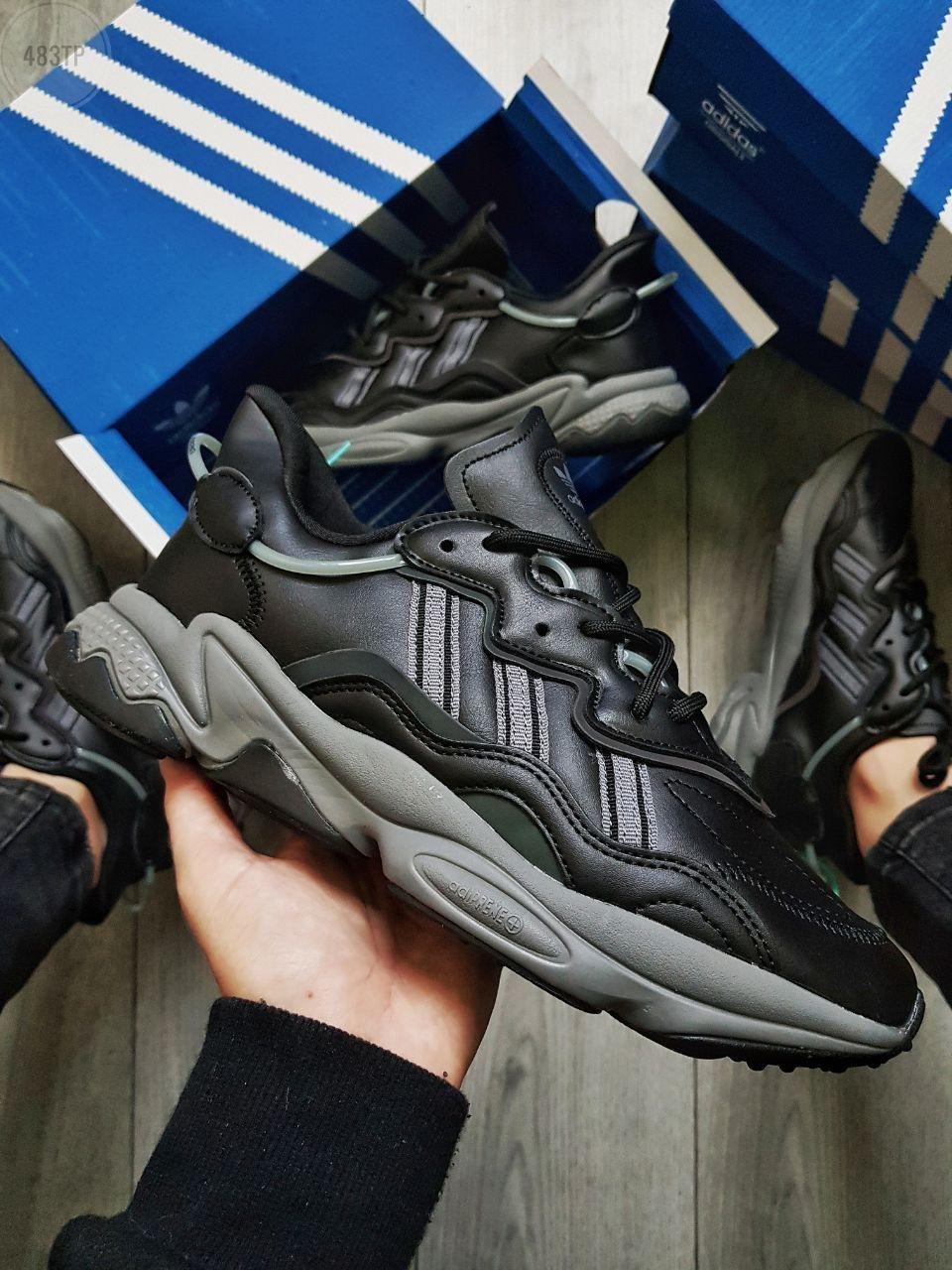 Adidas Ozweego  Black Leather, фото 1