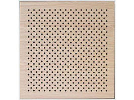 Decor Acoustic Дуб білий 16/16/10 Ch Ламінат Дуб білий Акустична перфорована панель на основі MDF