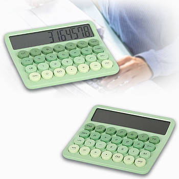 Електронний калькулятор 14,3x12,4x2,8 см із великим 12-розрядним дисплеєм OS-9189 в упаковці 1 шт