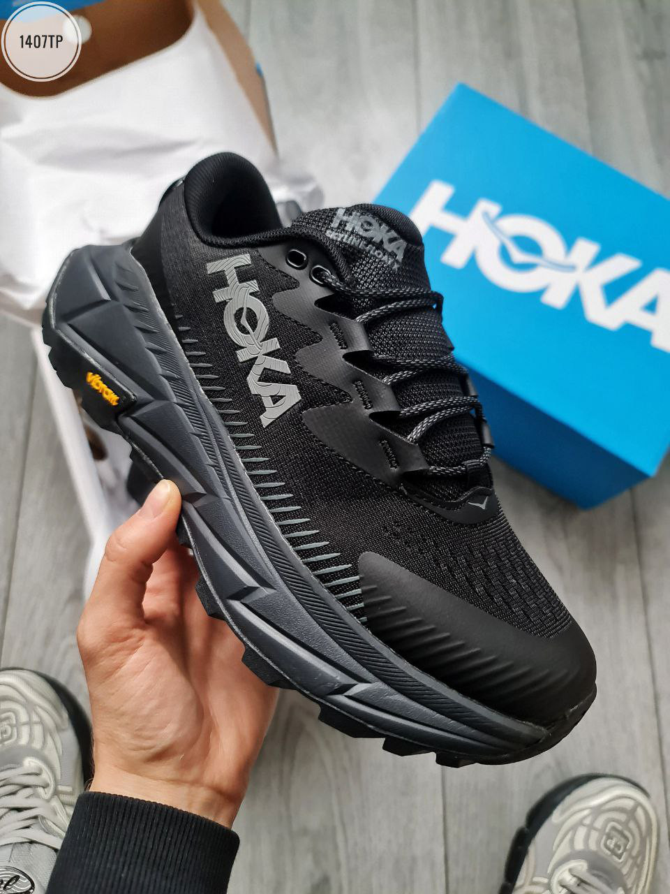 HOKA Skyline-Float X Total Black, фото 1