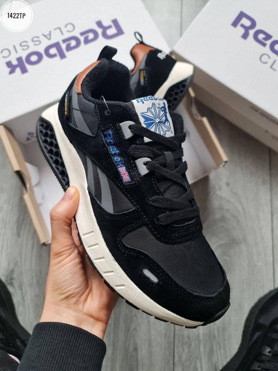 Reebok Classic Leather Hexalite Cordura Black/White, фото 1