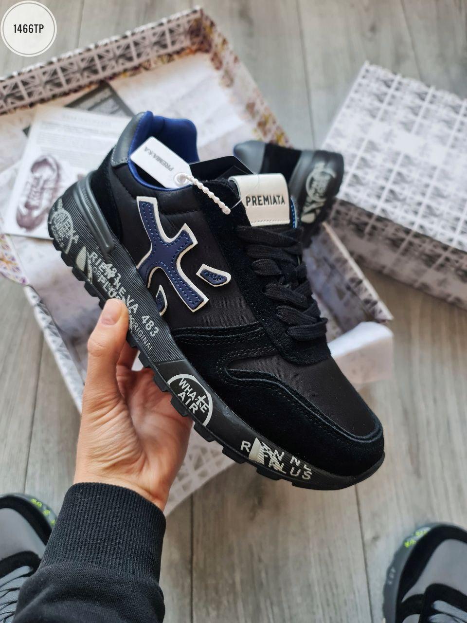 Premiata Mick Black/Blue, фото 1
