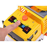 Іграшка евакуатор з машинкою таксі інерційний 30 см Жовтий (59102), фото 7