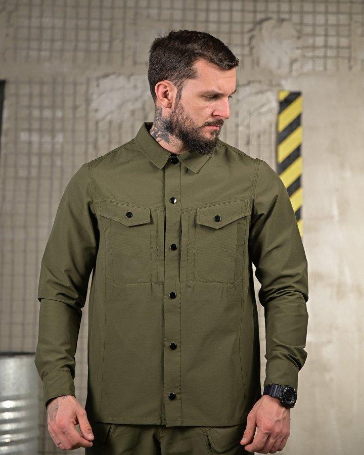 Тактична сорочка Mavrik олива Дихаюча, еластична, для військових, страйкболу, туризму, фото 1