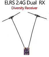 ELRS 2.4G Happy Model EP Dual 2.4GHz RX приемник TCXO для FPV
