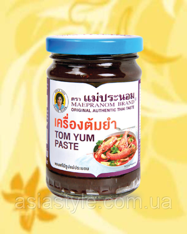 Паста для супу Том Ям, Паста для супу Том Ям, Tom Yam soup paste, Maepranom Brand, 228 г, Таїланд, Ч, фото 1