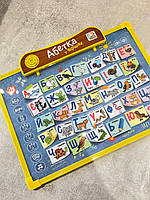 Інтерактивна дошка SK 0024 розміром 34-27-2см, 2в1 (для малювання), навчання (українська ),вірші, 2 види 3 кольори, на батарейках,, фото 5