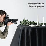 Фон для фотостудії Puluz PU5207B з тканини 2 х 2 м. чорний, фото 4