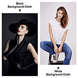 Фон для фотостудії Puluz PU5207B з тканини 2 х 2 м. чорний, фото 5