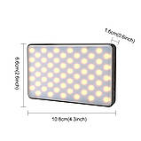 Світлодіодне світло Puluz PU566B з перемикними 6 фільтрами 2500K — 9000 K, фото 6