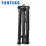 Професійний штатив для смартфона та фото- та відеокамер 138 см. Yunteng UT-360, фото 4