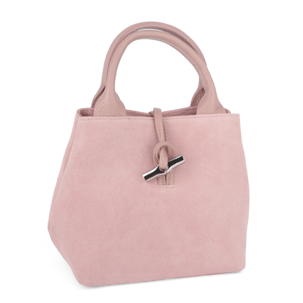 Жіноча замшева сумка Virginia Conti 04015 маленька пудрова