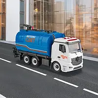 Инерционная машинка конструктор сборной грузовик тягач водовоз с насосом / DIY игрушка техника ребёнку эффекты