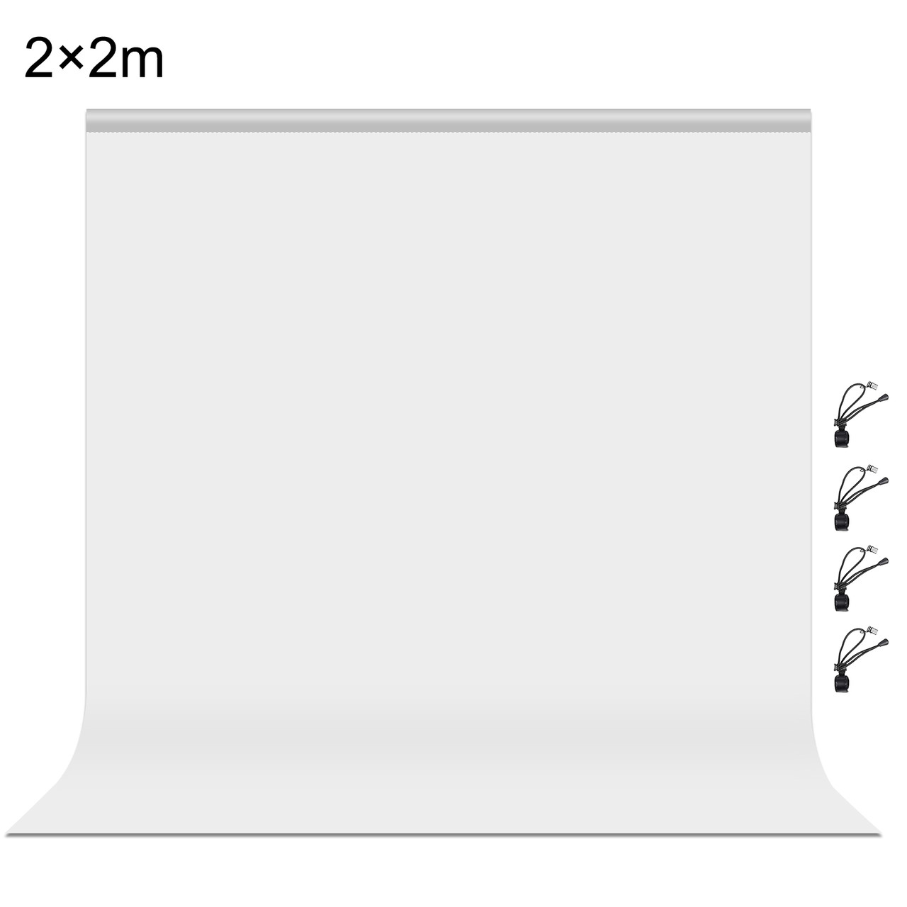 Фон для фотостудії Puluz PU5207W з тканини 2 х 2 м. білий