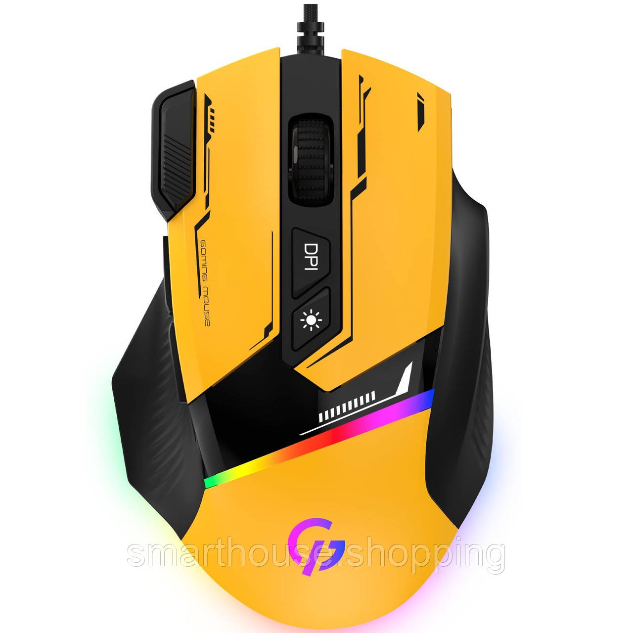 Миша GamePro GM300BL Yellow-Black, фото 1