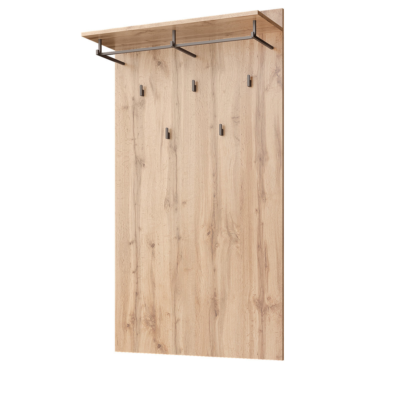 Настінна вішалка 80 см з гачками і штангою для верхнього одягу в передпокій коридор ДСП Мортіз Мебель Сервіс