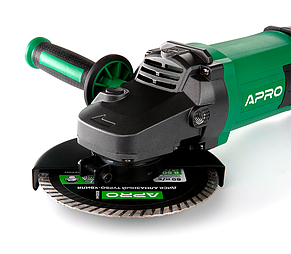Шліфмашина кутова болгарка 180мм 2300 Вт APRO 180/2300 ПРМ (899011), фото 3