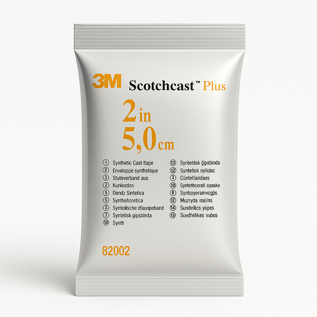 Жорсткий іммобілізаційний бинт 3M Scotchcast Plus 5см х 3,6 м (білий)