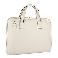 Шкіряна жіноча сумка для ноутбука Virginia Conti m01304 бежева