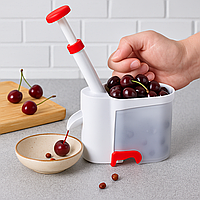 Машинка для видалення кісточок з вишні HelferHoff, 16x12x10см (Універсальна вишнечистка)