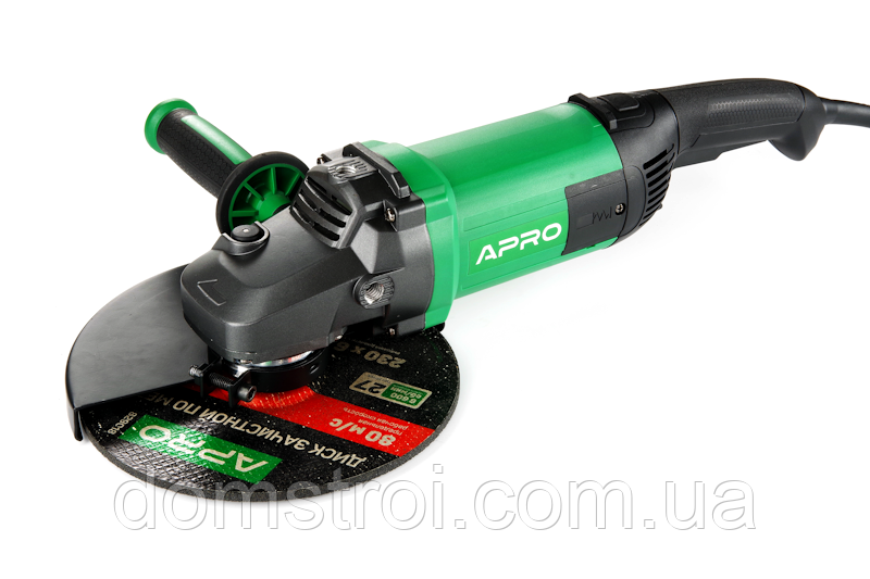 Шліфмашина кутова болгарка 230мм 2300Вт APRO 230/2300 ПРМ (899012)