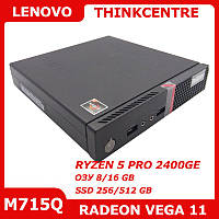 Lenovo ThinkCentre M715Q RYZEN 5 PRO 2400GE 8/128+1TB DisplayPort DP-HDMI WiFi+Bluetooth