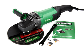 Шліфмашина кутова болгарка 230мм 2300Вт APRO 230/2300 ПРМ (899012), фото 3