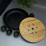 Дерев'яна чабань кругла «Сила Землі» (Чайна дошка) 25 см, фото 2