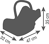 Крісло переноска Smoby для ляльки Maxi Cosi Рожева перлина, фото 6