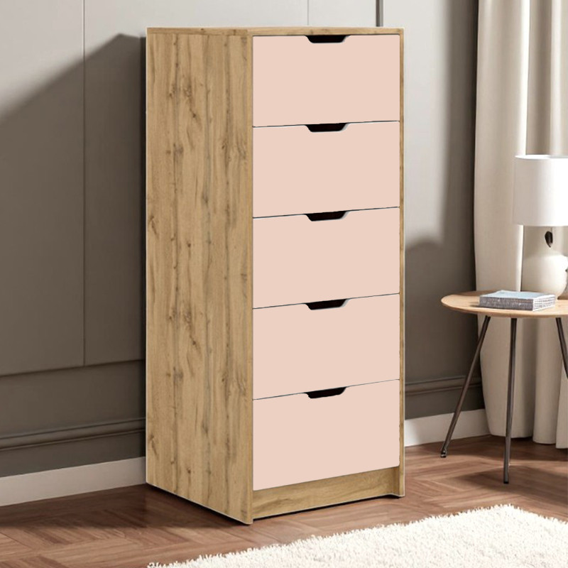 Комод 5 Teenager, високий комод на 5 шухляд Сакура, фото 1