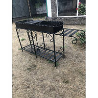 МАНГАЛ на дровниці 20 шампурів 4 мм. 69 кг, М20-4д