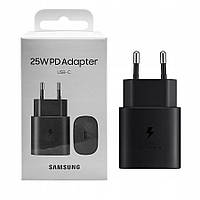 Мережевий зарядний пристрій Samsung 25W / 3A Type-C швидка зарядка Super Fast Charge та Power Delivery Black