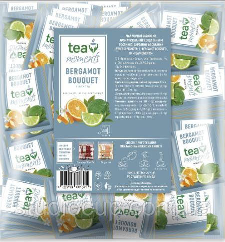 Чай чорний Bergamot Bouquet Tea Moments 50шт х 1,8г, фото 1