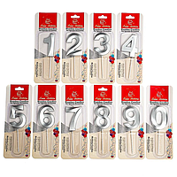 СВІЧІ ЦІФРИ "СЕРЕБРЯНА ГРАНЬ"