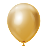 Латексна кулька Kalisan 12"(30 см) Mirror Gold | Хром золотий
