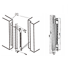 Гнучкий перехід для дверей врізний Yli Electronic DLK-402-SS, фото 4