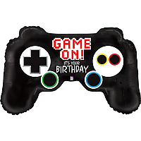 Фольгована кулька Grabo 32"(79х46 см) Джойстик "Game on! It's your Birthday""