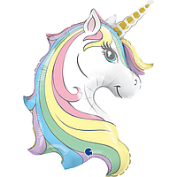 Фольгована кулька Grabo 32"(55х81 см) Єдиноріг (голова)