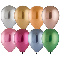 Латексна кулька Everts 12" (30 см) Хром Сатин асорті